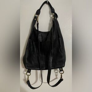 Latico NJ USA Black Leather Women's Backpack/Handbag